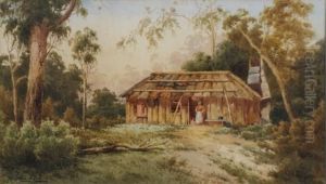 Landscape With Hut by Gladstone Eyre