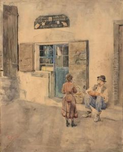 Bottega Nel Mercato Vecchio A Firenze by Fabbio Fabbi