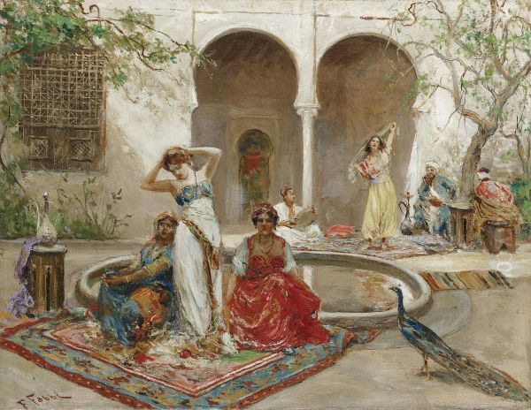 Dancing In The Harem Courtyard - view 1