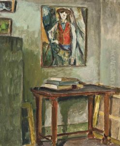 Fabbri A Corner Of The Artist's Studio, Paris by Egisto Paolo Fabbri