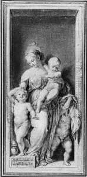 Caritas (nach Einem Gemalde Des Fruhen 16. Jahrhunderts). - view 1