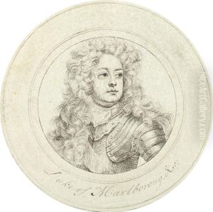 Portrait Of John Churchill by Joachim Faber
