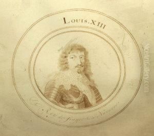 Portrait Of Philippus Iii And Louis Xiii by Joachim Faber