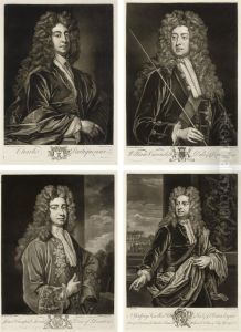 Portraits Of The Kit Kat Club by John Ii Faber