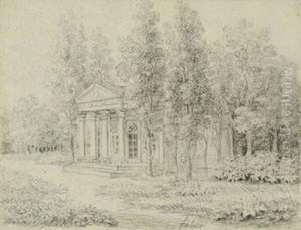 Pavillon In
Parklandschaft. - view 1