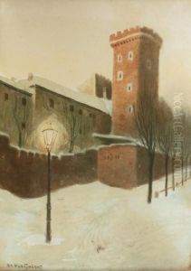 Baszta Senatorska Zamku Wawelskiego by Stanislaw Ignacy Fabijanski Poraj