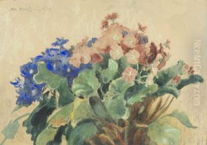 Pelargonie by Stanislaw Ignacy Fabijanski Poraj