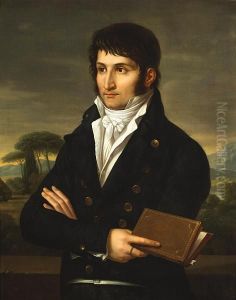 A Portrait Of Lucien Bonaparte by Francois-Xavier Fabre