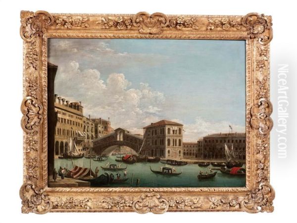 Veduta Del Canal Grande Verso Rialto Col Palazzo Dei Camerlenghi - view 1