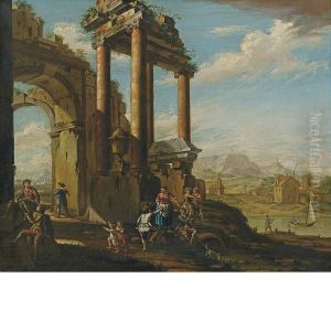 Capriccio Architettonico Con Le Prealpi Venete Sullo Sfondo by Jacopo Fabris Venice