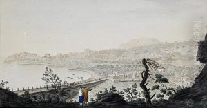 View Of Pozzuoli Showing The High Road by Pietro Fabris