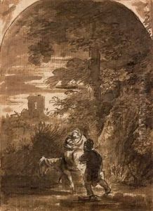 La Fuite En Egypte
Plume Et Encre Brune Sur Traits De Crayon Noir, Lavis Brun by Barent Fabritius