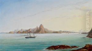 Veduta Del Golfo Di Rio De Janeiro by Nicolau Antonio Facchinetti