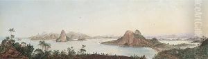 The Entrance Of The Bay Of Rio De Janeiro, Brazil by Nicolau Antonio Facchinetti