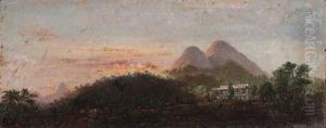 Casa E Chacara Do Senor Dr. A.c. Valdectaro, Gavea, Dous Irmaos,rio De Janeiro by Nicolau Antonio Facchinetti
