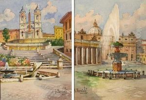 Roma, Trinita' Dei Monti by Gaetano Facciola