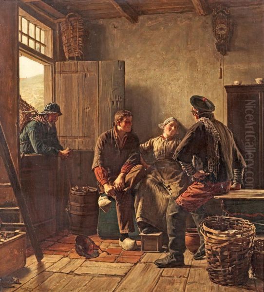Family In A Fishing Cabin - view 1