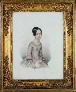 "retrato De Nina Con Partitura" by Giuseppe Fagnani