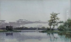 Entrance To Wroxham Broad by Edward Henry Fahey