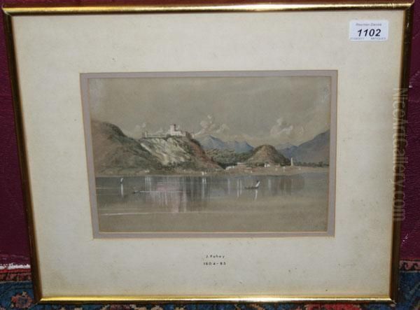 Lake View With Hilltop Castle Beyond - view 1
