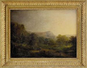 Pastoralt Landskap Fran Fituna by Carl Johan Fahlcrantz