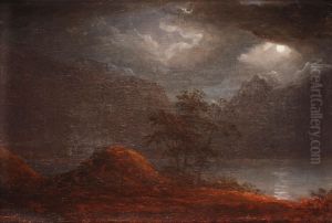 Fritiofs Grave At Hardanger Fjorden by Carl Johan Fahlcrantz