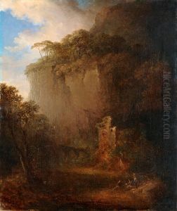 Landscape In Twilight by Carl Johan Fahlcrantz