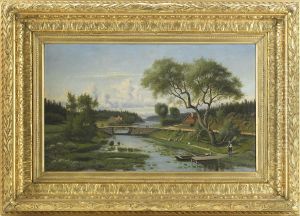 Motiv Fran Norrtalje by Carl August Fahlgren