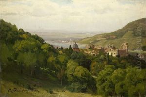 Ansicht Des Heidelberger Schlosses by Carl Ludwig Fahrbach