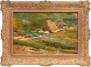 At Riverneckar by Carl Ludwig Fahrbach