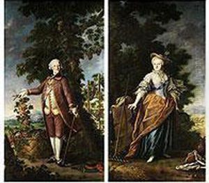 Portraitpaar Des Grafen Und Der Grafin Pachta, Forderer Mozarts