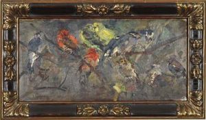 Vogel Auf Asten by Carl Fahringer