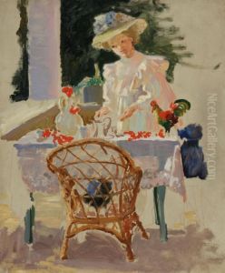 Woman Serving Tea by Mary Louise Fairchild