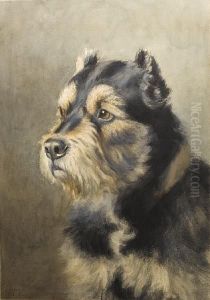 Portrait Of A Welsh Terrier by Frances C. Fairman