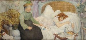 La Tireuse De Cartes by Abel Jules Faivre