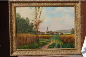 Village De Campagne Et De Champs Debles