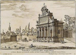 A) "fontana Dell'acqua Paola"