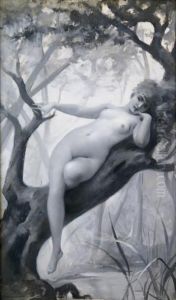 La Nymphe by Luis Ricardo Falero