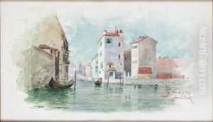 Kanal I Venedig by Hjalmar Falk