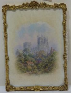 York Minster Through The Trees by George Fall