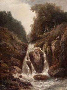 Wasserfall Imgebirgstal by Alphonse Cl. Antonin Fanart