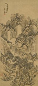Clear Mountain And Verdant Valley by Wang Fang