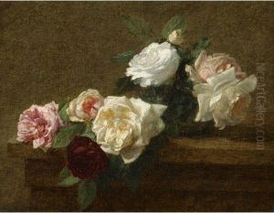 Jete De Roses Sur Un Entablement by Victoria Dubourg