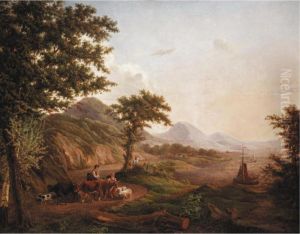Herders By The Sea by Henri Ferdinand Fanton-Lekeu