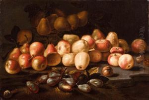 Natura Morta Di Pere, Mele Esusine by Giacomo Fardella