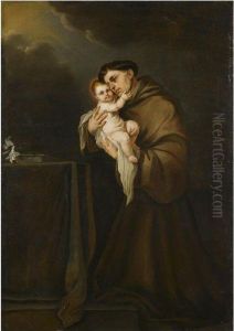 Saint Anthony Of Padua With The Christ Child by Giacomo Farelli
