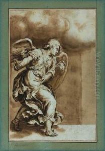 L'ange De L'annonciation by Orazio Farinati