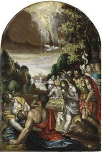 Battesimo Di Cristo by Paolo Farinati
