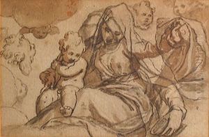 The Virgin And The Christ Child by Paolo Farinati