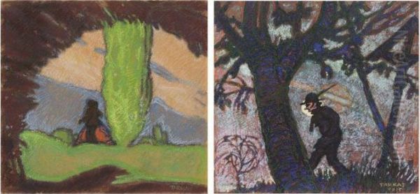 Figure With Trees - view 1